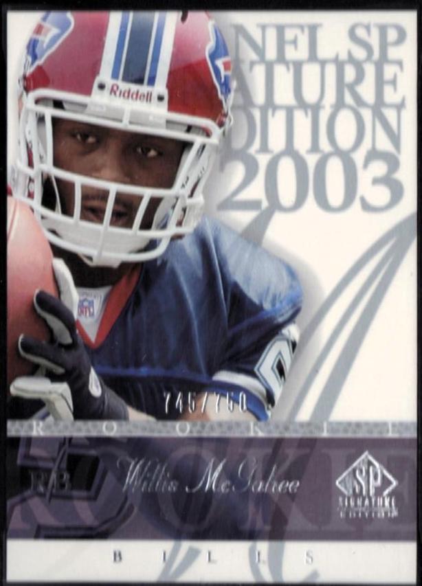 WILLIE MCGINEST #112 Football Cards 2003 SP Signature