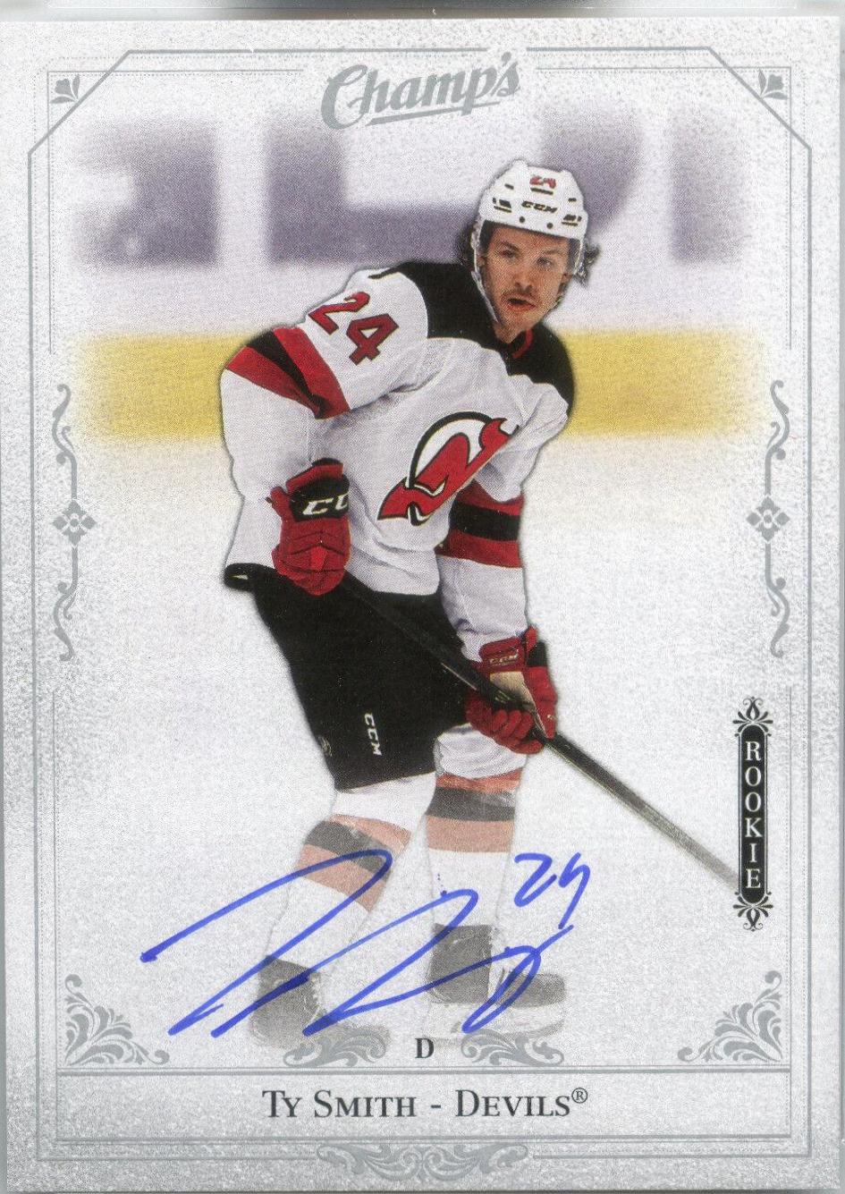 Ty Smith #C-SM 2020-21 Upper Deck Clear Cut Hockey Champs