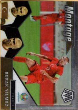 Burak Yilmaz #22 Soccer Cards 2021 Panini Mosaic UEFA Euro 2020 Montage