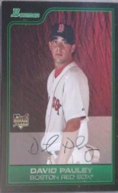 David Pauley #BDP12 Baseball Cards 2006 Bowman Draft Picks