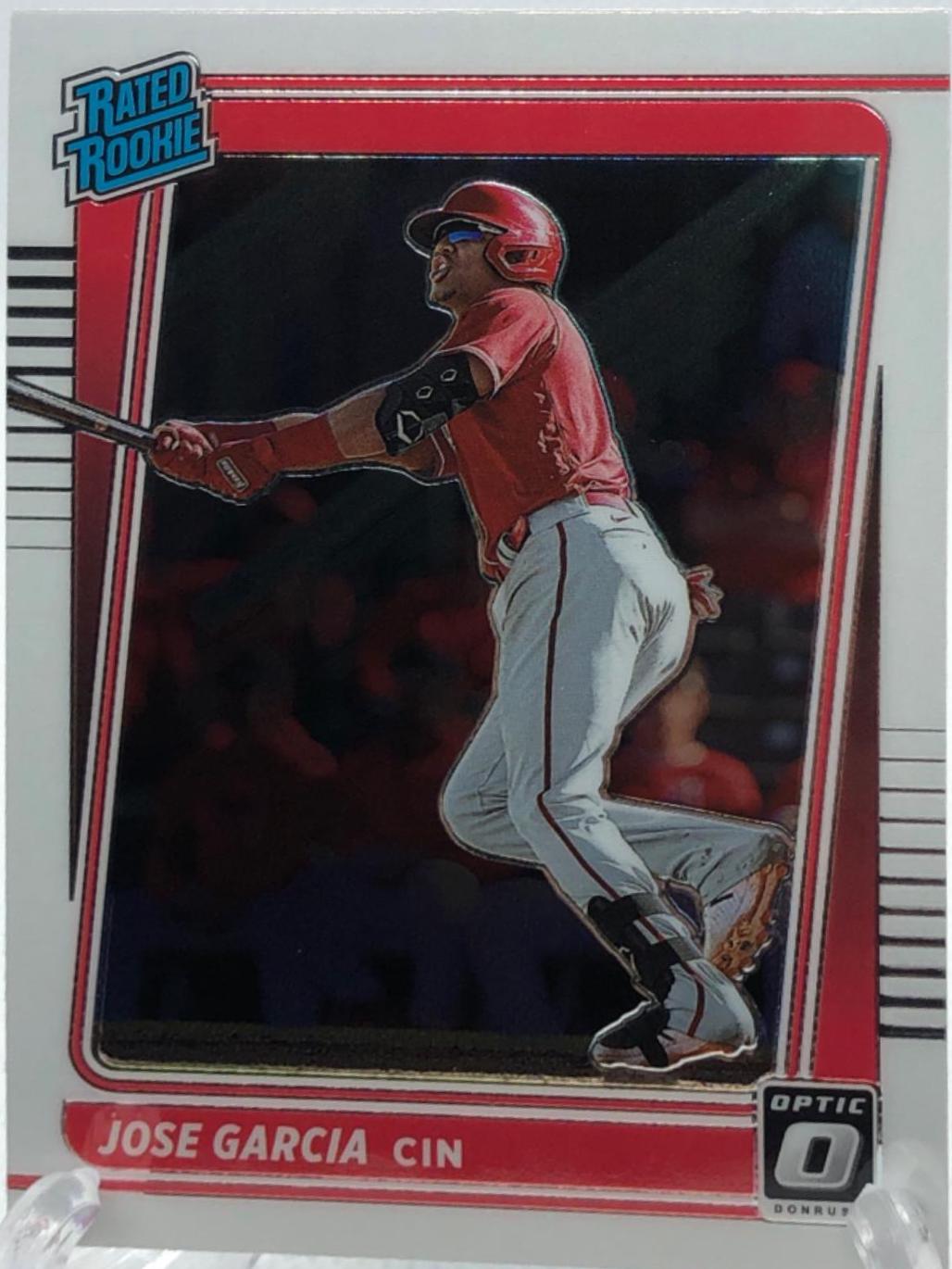 Jose Garcia #89 Baseball Cards 2021 Panini Donruss Optic