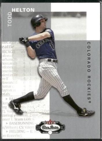 Todd Helton #63 2002 Fleer Box Score Baseball