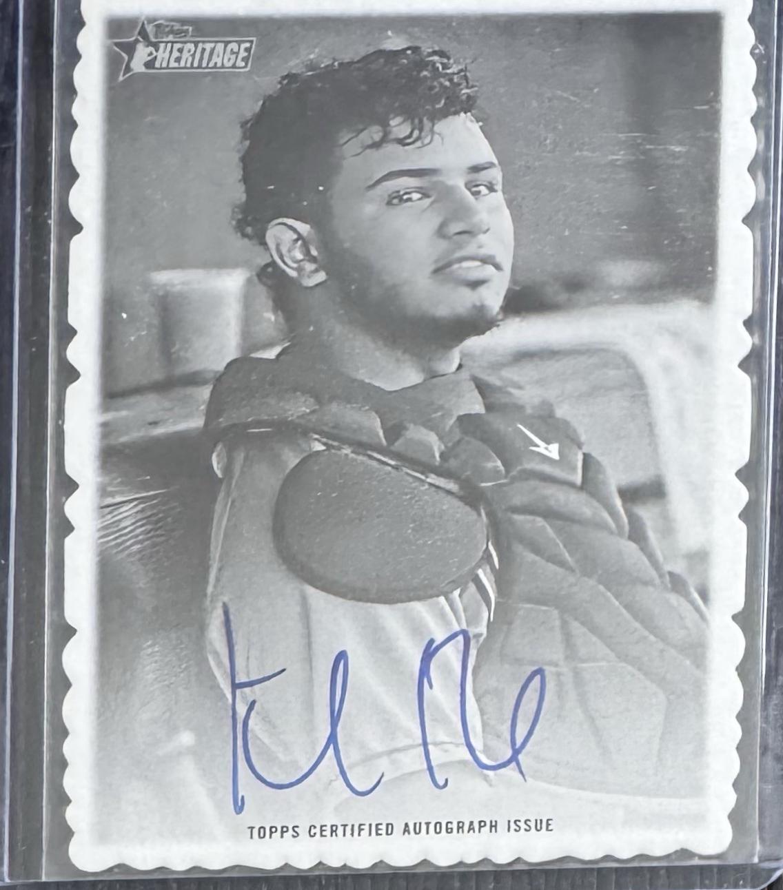 Keibert Ruiz #DEA-KR 2018 Topps Heritage Minors Deckle Edge Autograph Baseball