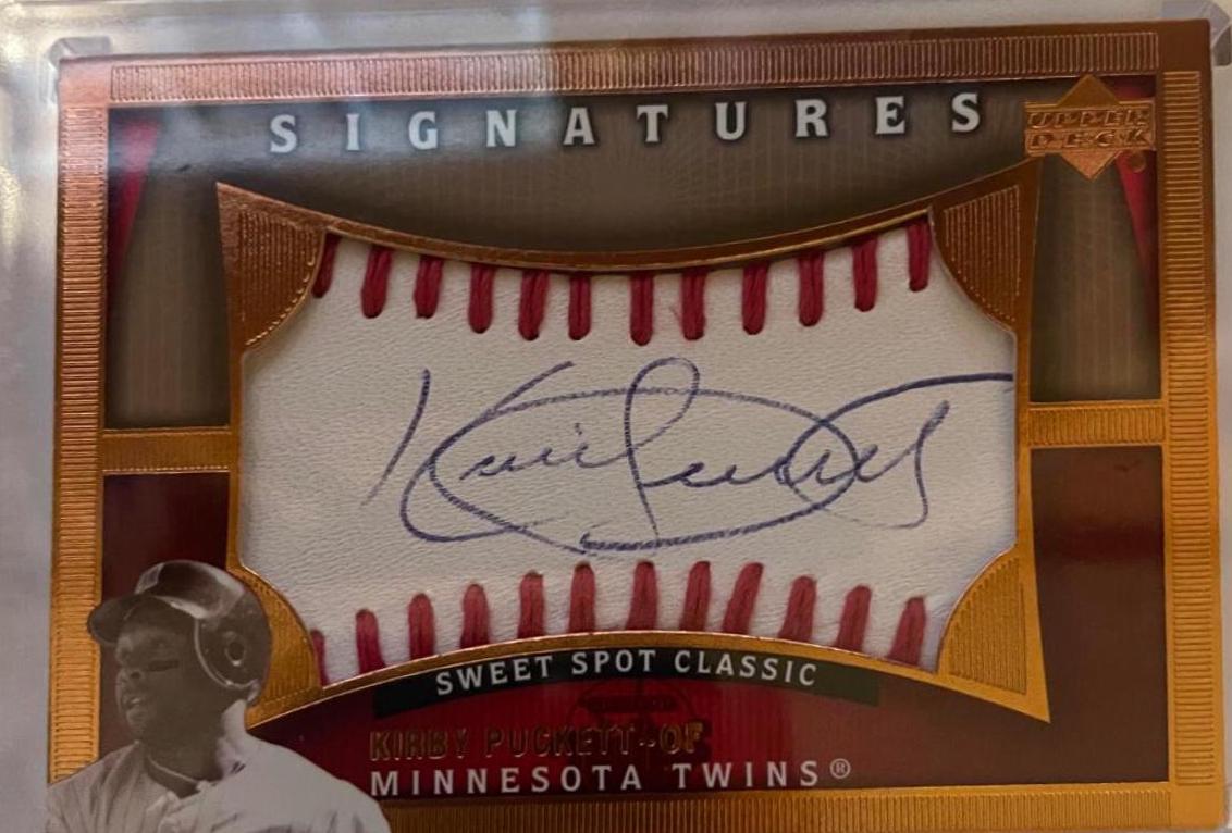 Kirby Puckett #KP Baseball Cards 2005 Upper Deck Sweet Spot Classic Signatures