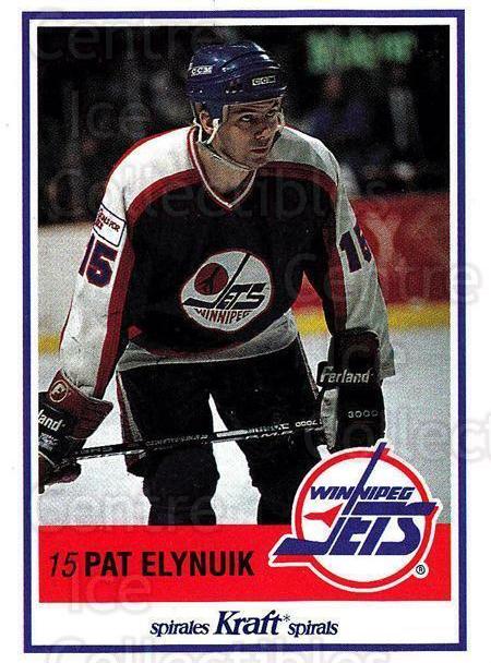 Pat Elynuik #12 Hockey Cards 1990 Kraft