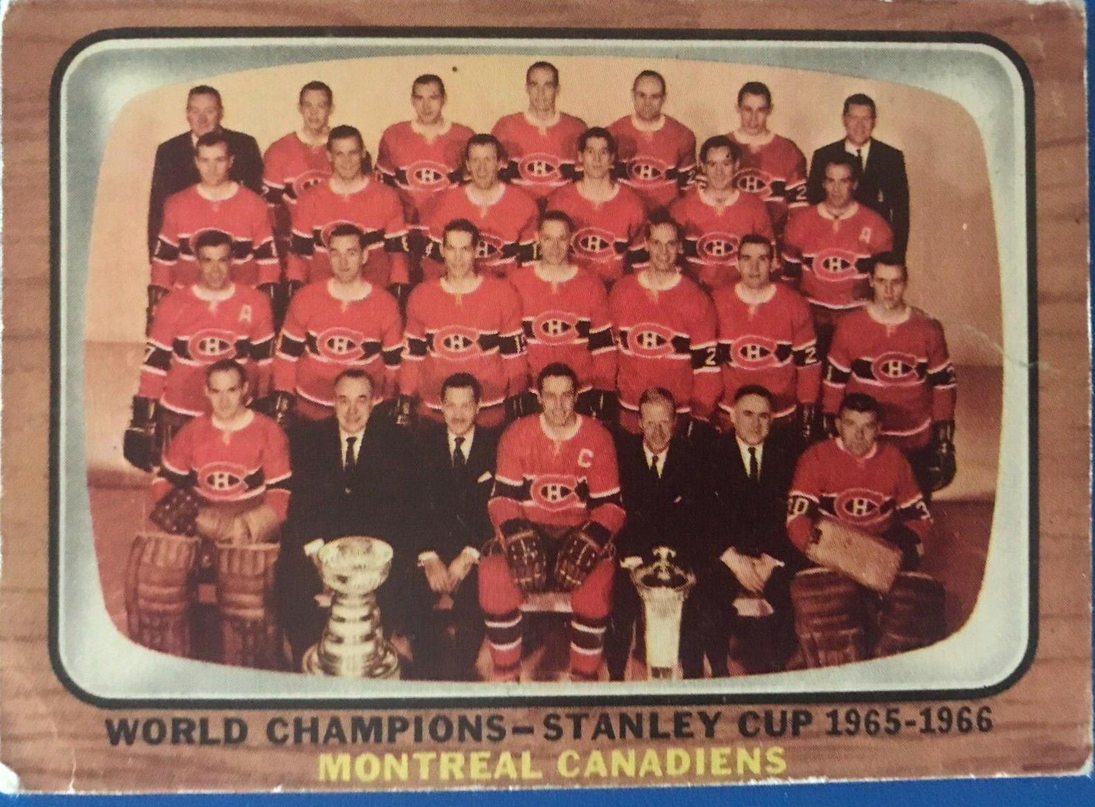 Montreal Canadiens #118 Hockey Cards 1966 Topps