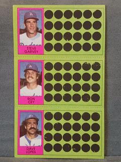 Steve Garvey, Ron Cey, Dave Lopes #56, 73, 92