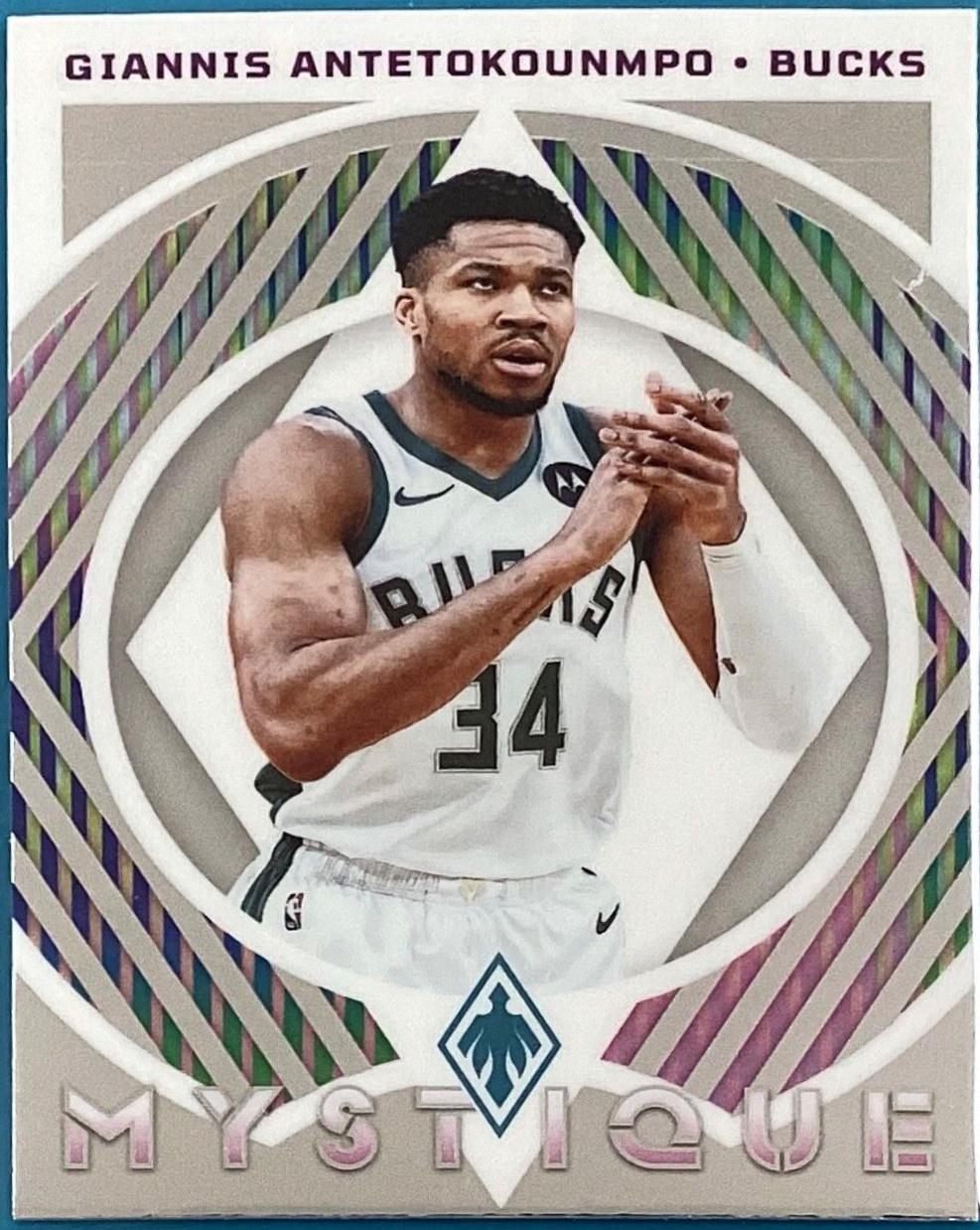 Giannis Antetokounmpo #5 Basketball Cards 2023 Panini Phoenix Mystique