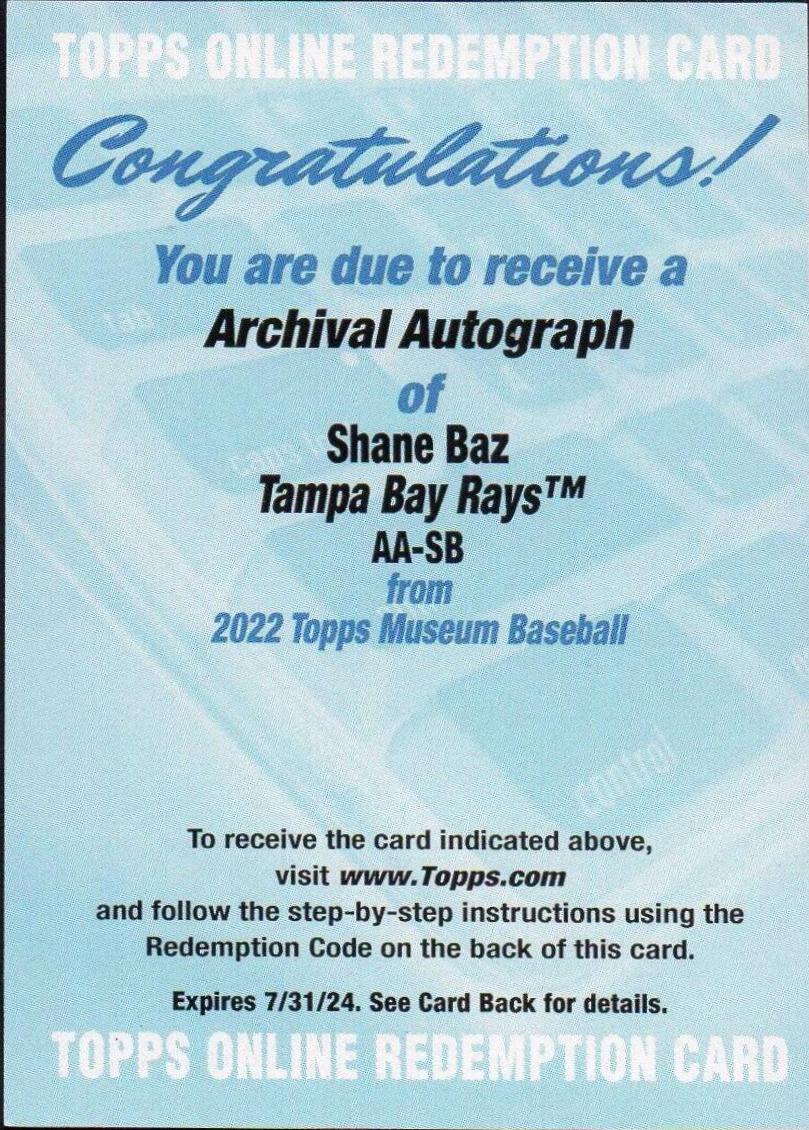 Shane Baz #AA-SB