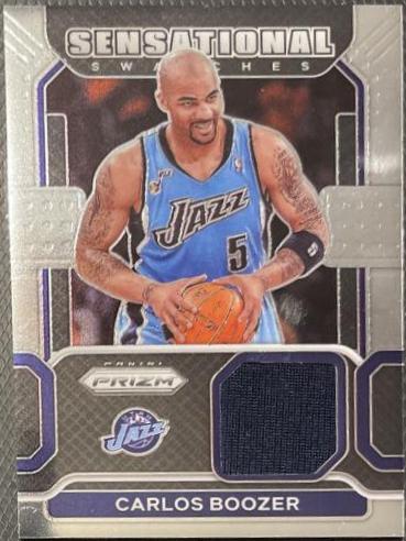 Carlos Boozer #SW-CBZ Basketball Cards 2021 Panini Prizm Sensational Swatches