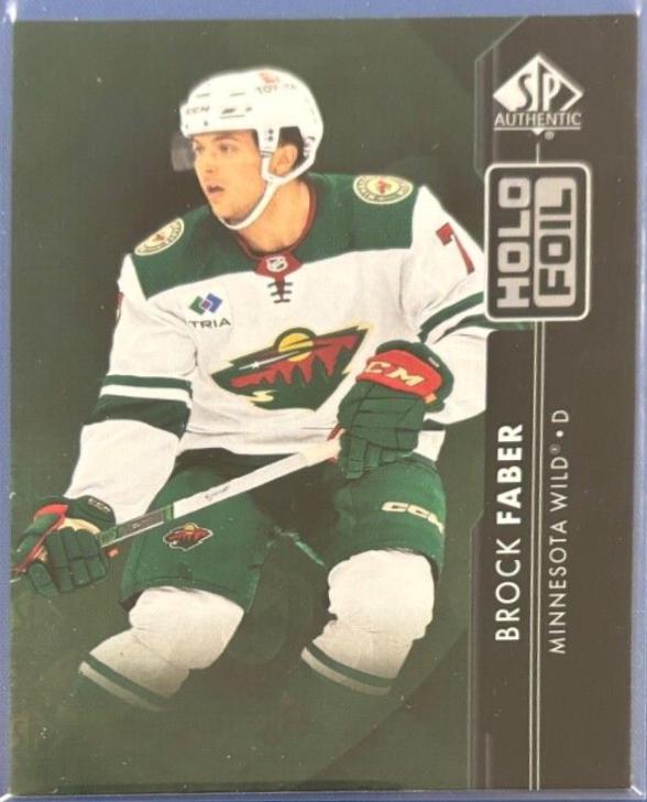 Brock Faber #HF-32 Hockey Cards 2023 SP Authentic Holofoil