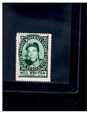 Bill Bruton Baseball Cards 1961 Topps Stamps