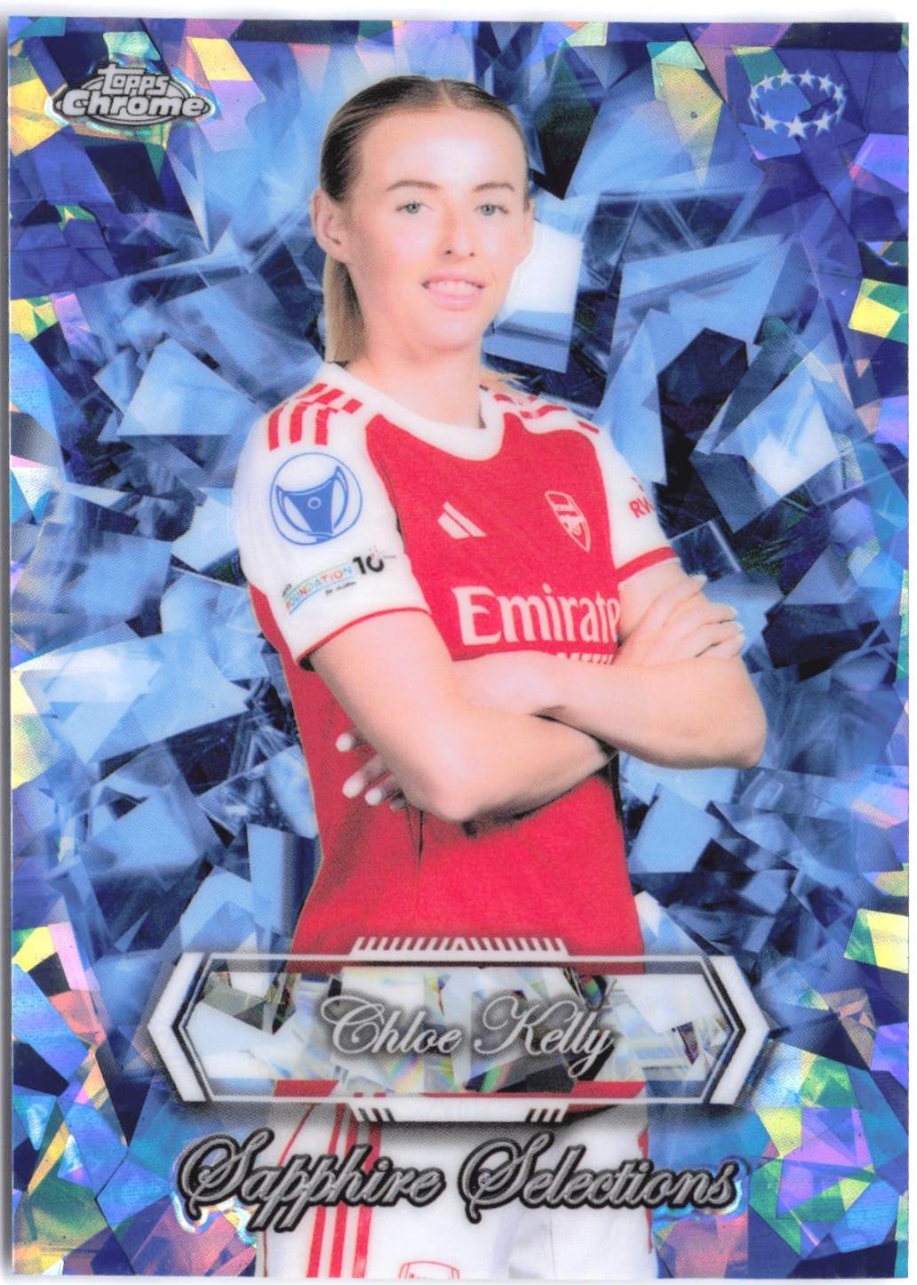 Chloe Kelly #SS-6 2025 Topps Chrome Sapphire Uwcl Selections Soccer