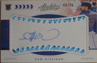 Sam Hilliard [Material Signature Blue] #129