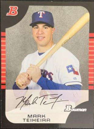 Mark Teixeira #43 Baseball Cards 2005 Bowman