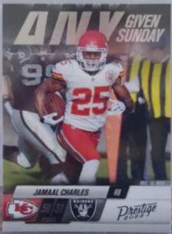 Jamaal Charles #17 Football Cards 2022 Panini Prestige Any Given Sunday