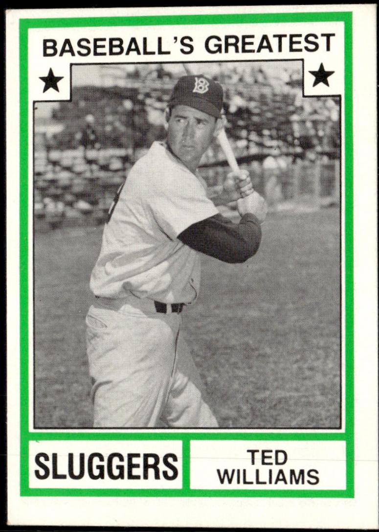 Ted Williams #22 1982 Tcma Greatest Sluggers Baseball