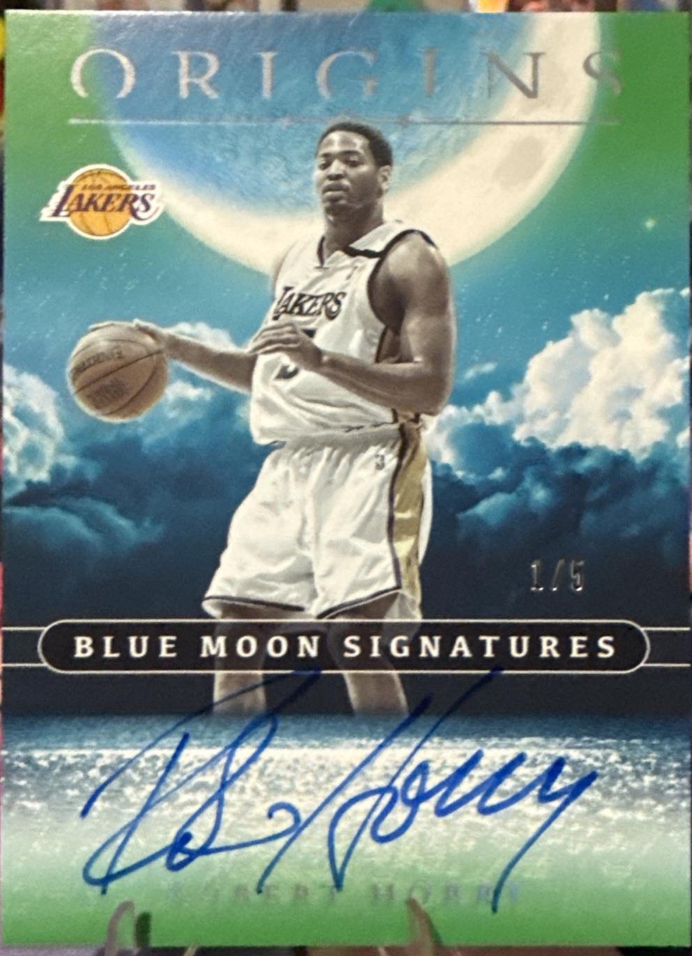 Robert Horry #BMS-ROB 2024 Panini Origins Blue Moon Signature Basketball