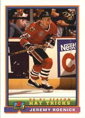 Jeremy Roenick #386 Hockey Cards 1991 Bowman