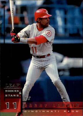 Barry Larkin #21 Baseball Cards 1998 Leaf Rookies & Stars