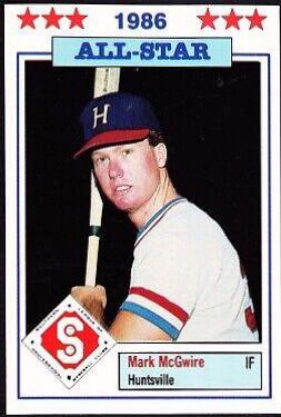 Mark McGwire #3 Baseball Cards 1986 Southern League All Stars