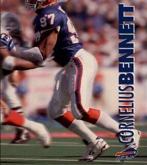 Cornelius Bennett #16 Football Cards 1993 Skybox Impact