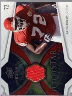 Glenn Dorsey #FSM13 Football Cards 2008 Upper Deck Icons Future Stars Materials