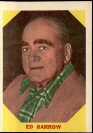 Ed Barrow #23 Baseball Cards 1960 Fleer