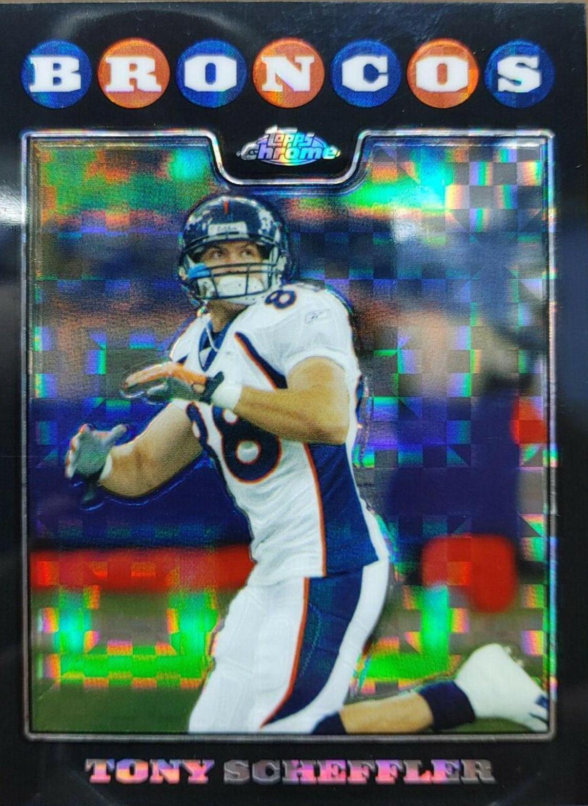 Tony Scheffler #TC101 Football Cards 2008 Topps Chrome
