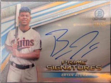 Bryan Acuna #PCS-BA Baseball Cards 2022 Bowman Chrome Prime Signatures