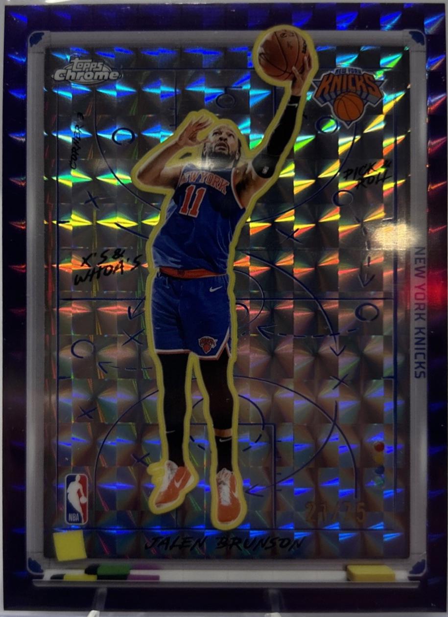 Jalen Brunson [Refractor Purple Geometric] #XW-2