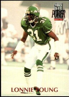 Lonnie Young #31 Football Cards 1992 Pro Set Power