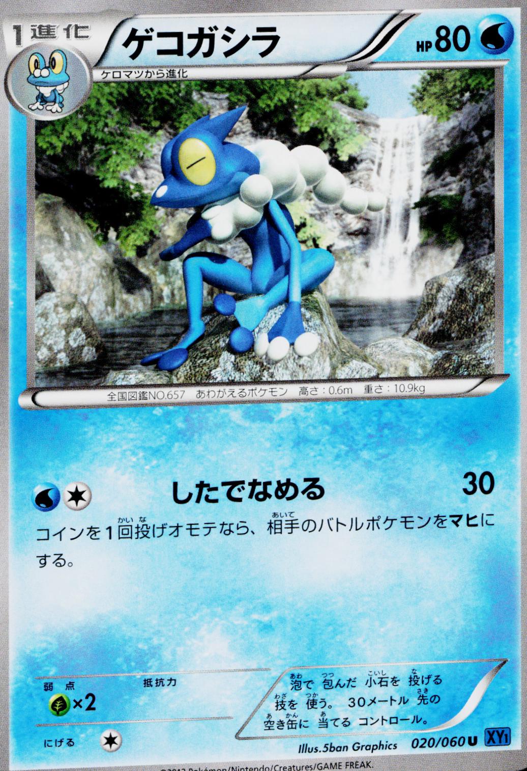 Frogadier #20 Pokemon Japanese Collection X
