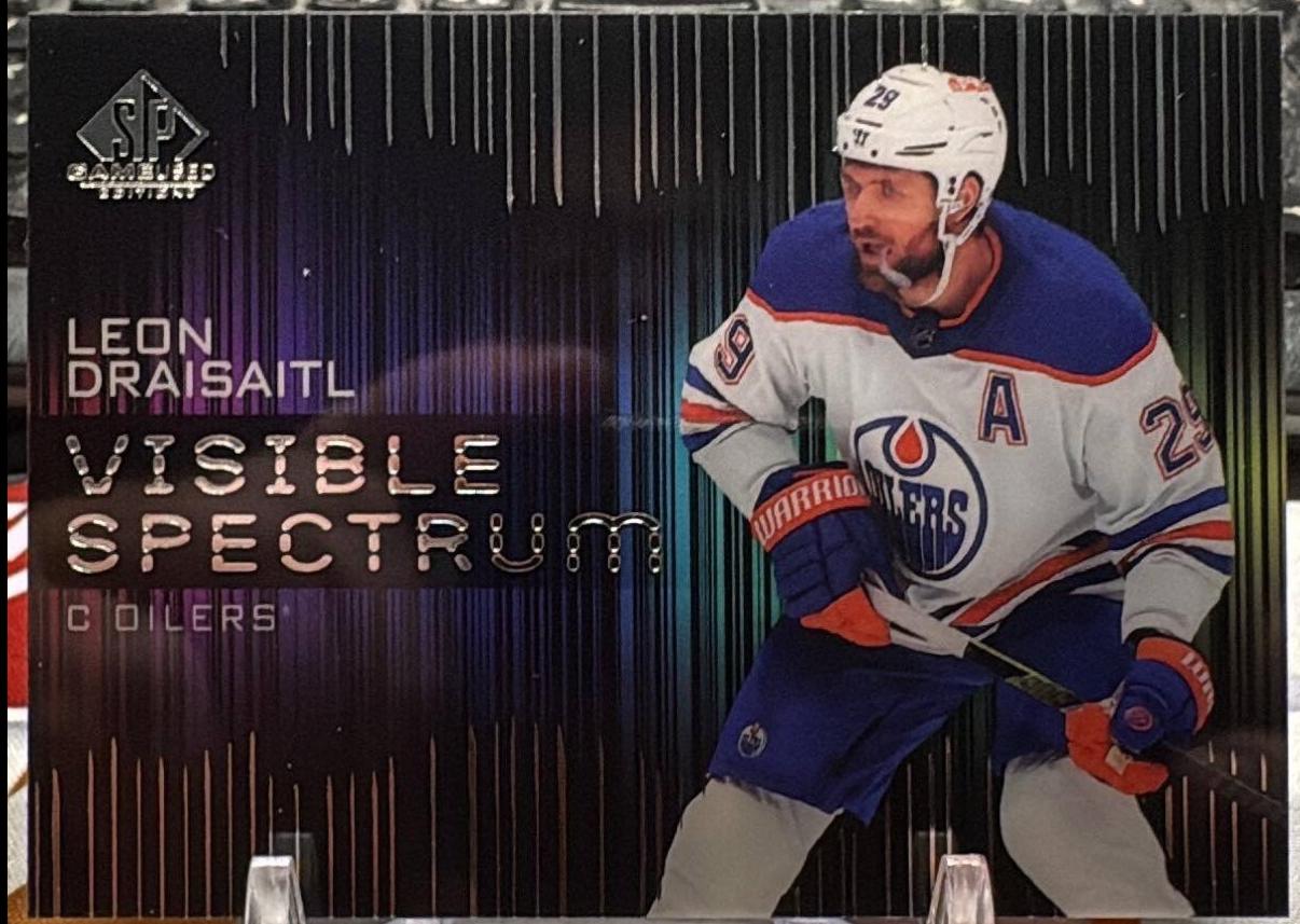 Leon Draisaitl #VS-27 Hockey Cards 2024 SP Game Used Visible Spectrum
