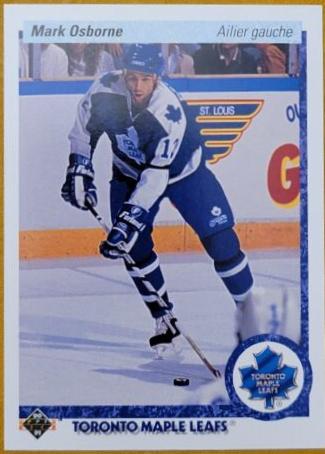 Mark Osborne #5 Hockey Cards 1990 Upper Deck French