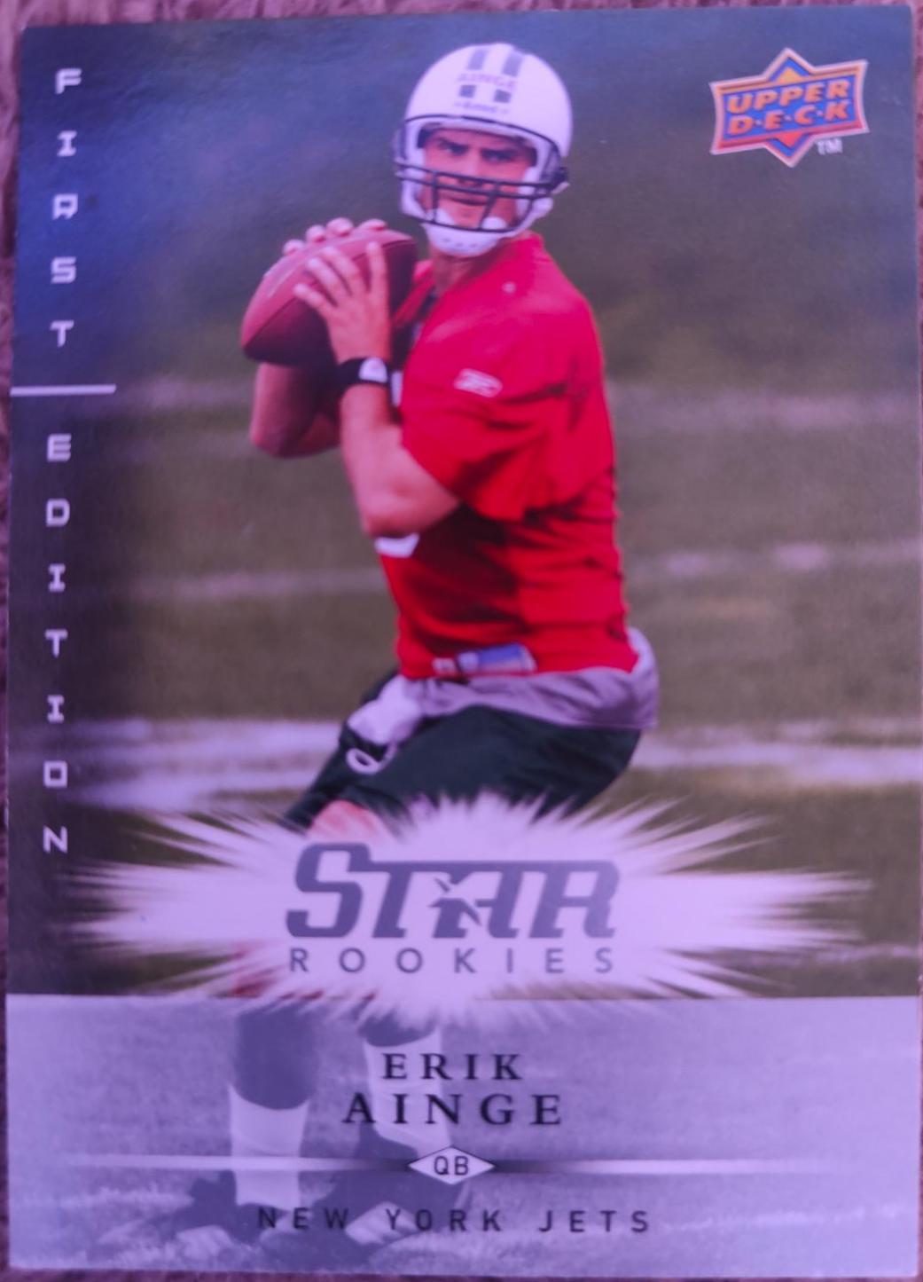 Erik Ainge #163 Football Cards 2008 Upper Deck First Edition