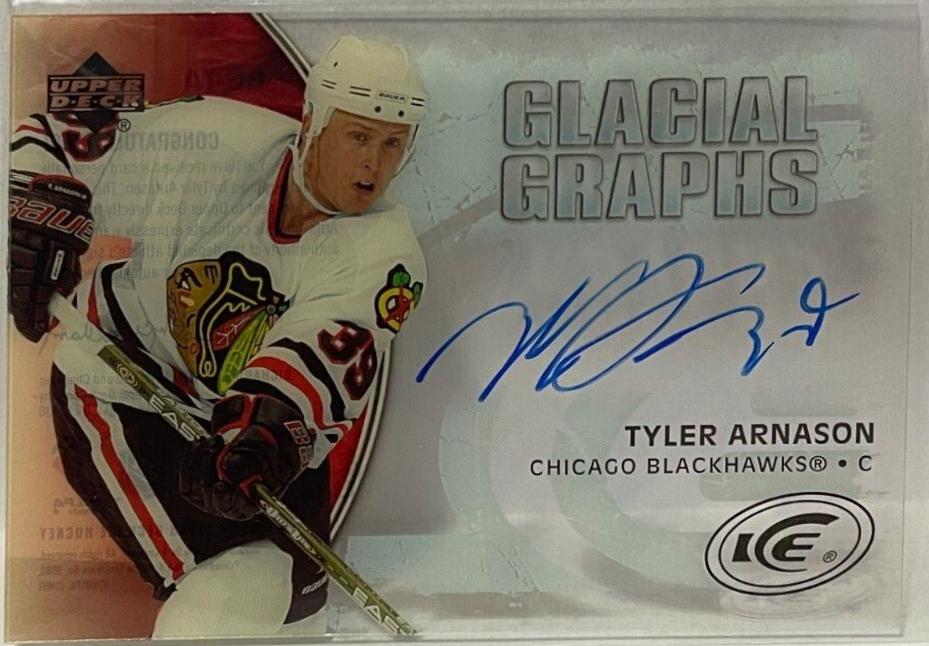 Tyler Arnason #GG-TA Hockey Cards 2005 Upper Deck Ice Glacial Graphs