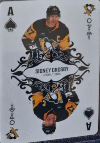 Sidney Crosby #ACE-SPADES Hockey Cards 2023 O-Pee-Chee Playing Cards