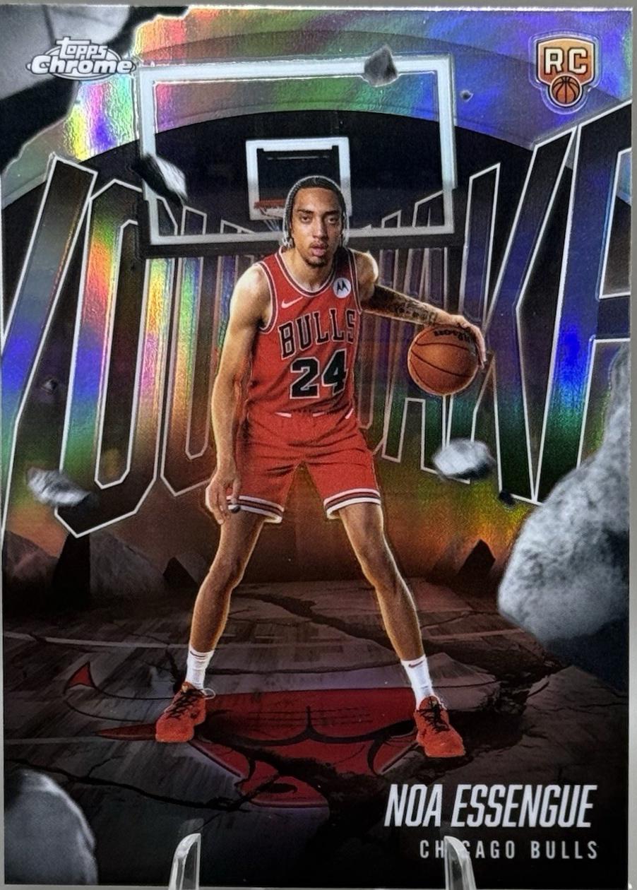 2025 Topps Chrome Youthquake Noa Essengue [Refractor] #YQ-12 card