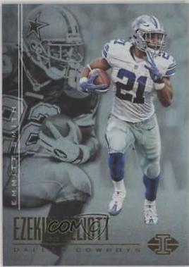 Emmitt Smith, Ezekiel Elliott #2 Football Cards 2017 Panini Illusions