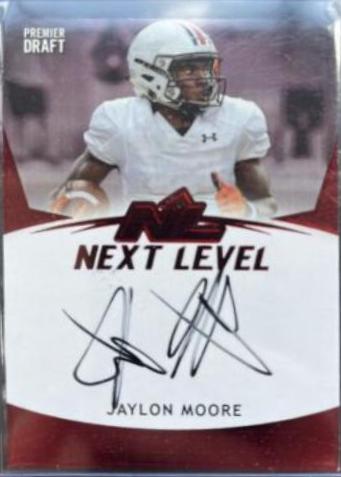 Jaylon Moore #NL-JM2 2020 Sage Hit Next Level Signatures Football