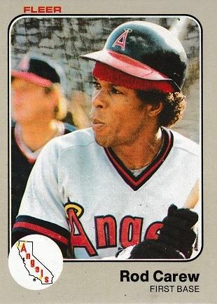 Rod Carew #81 Baseball Cards 1983 Fleer