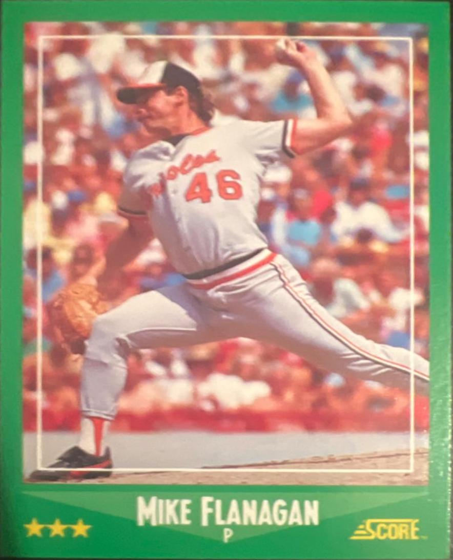 Mike Flanagan #427 Baseball Cards 1988 Score