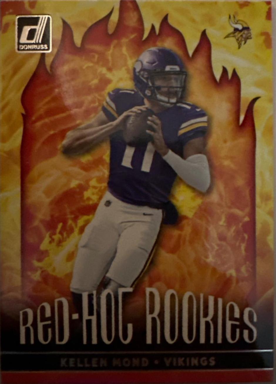Kellen Mond #RHr-KMO Football Cards 2021 Panini Donruss Red Hot Rookies