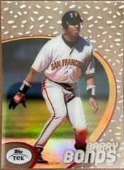 Barry Bonds [Pattern 12] #3 Baseball Cards 1998 Topps Tek Prices