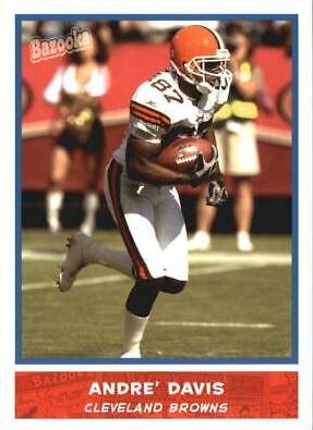 Andre Davis #6 Football Cards 2004 Bazooka