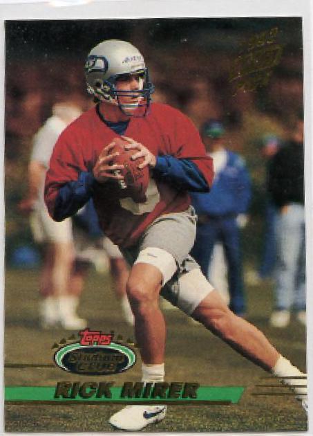 Rick Mirer #180 Football Cards 1993 Stadium Club