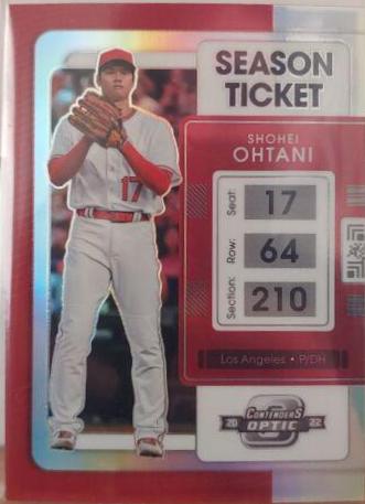 Shohei Ohtani #4 Baseball Cards 2022 Panini Chronicles Contenders Optic