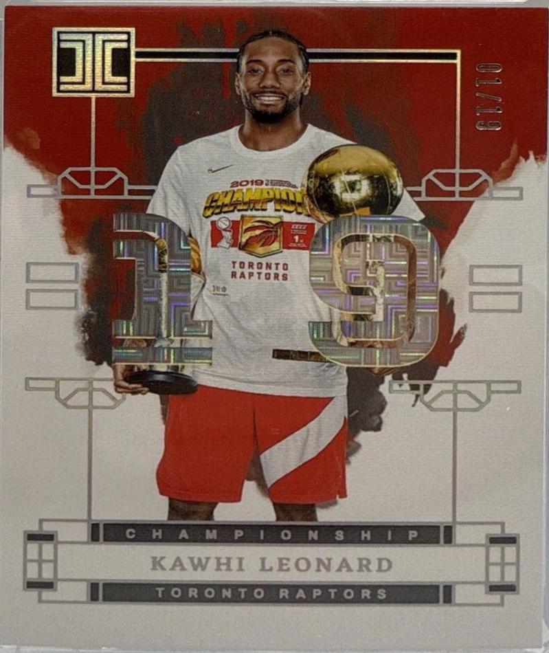 Kawhi Leonard #3 Basketball Cards 2023 Panini Impeccable Championship