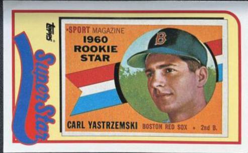 Carl Yastrzemski #33 Baseball Cards 1989 Topps Ljn Baseball Talk